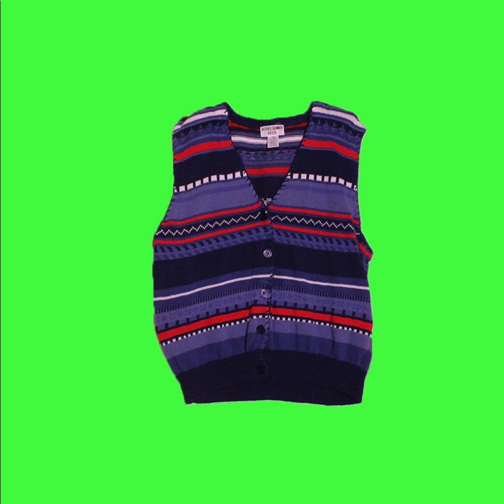 vintage styled button up vest